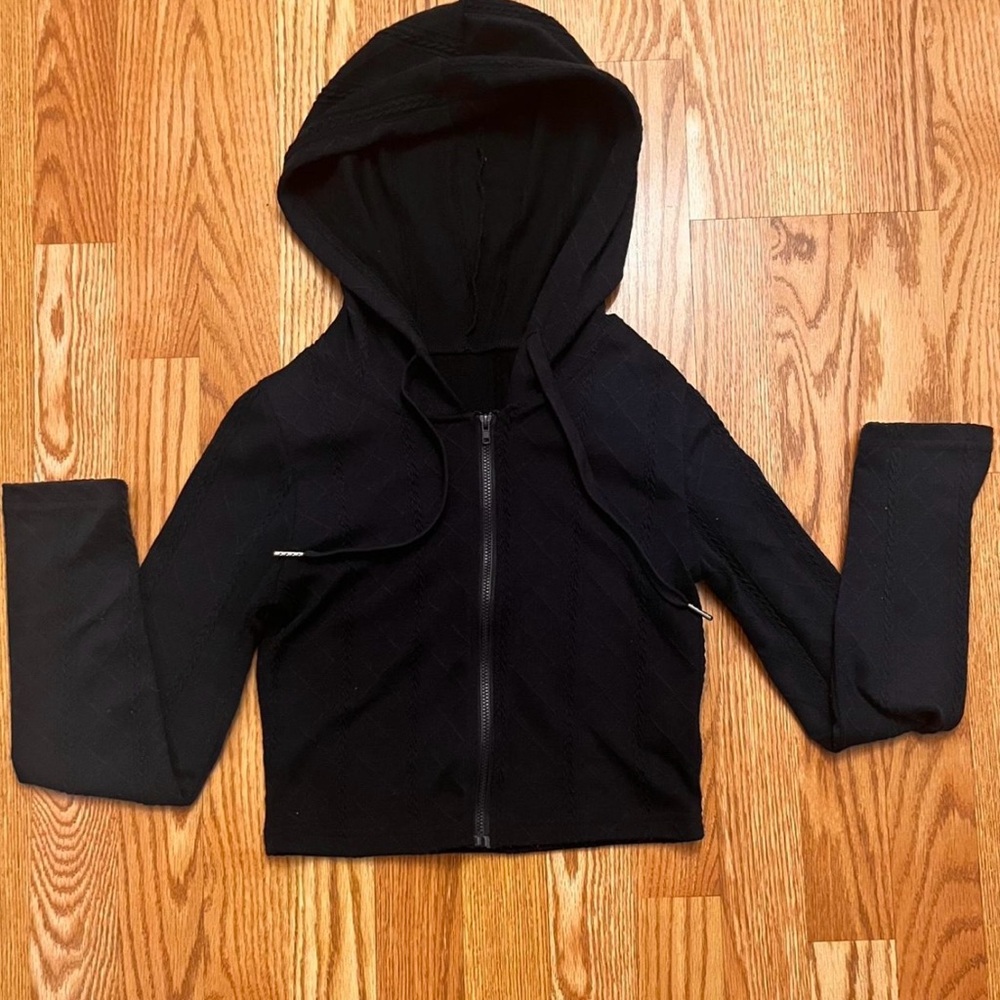 Black Women's Zip-Up Hoodie